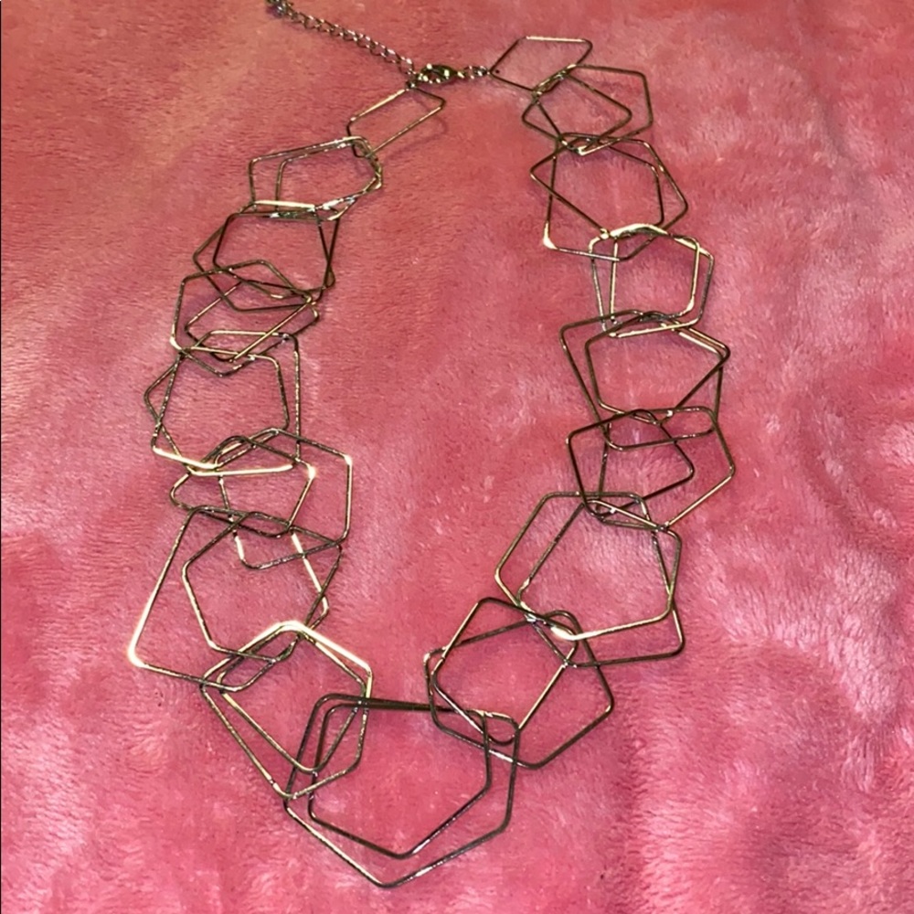 Light airy silver summer necklace